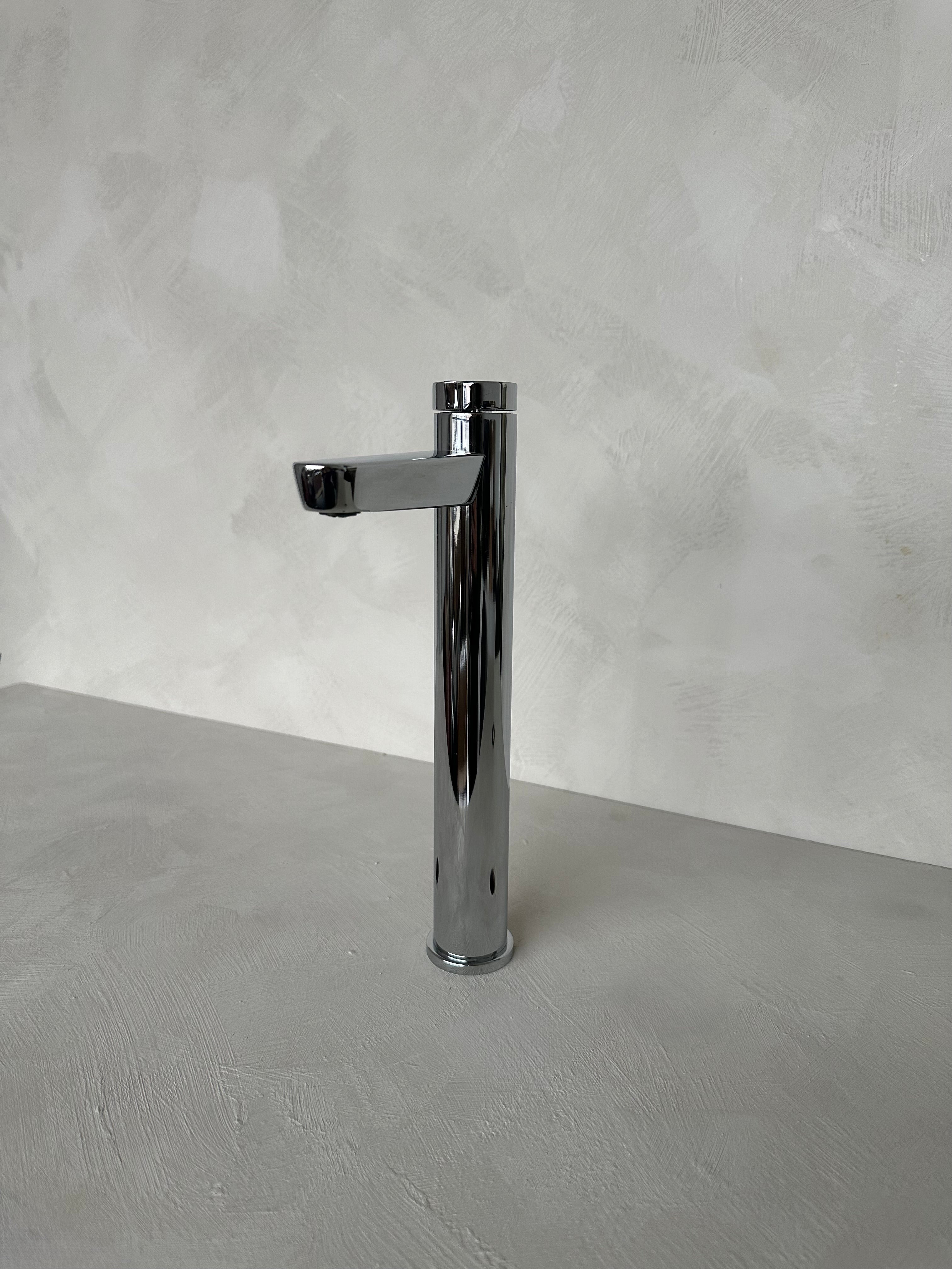 Robinet de lavabo surélevé, Chrome
