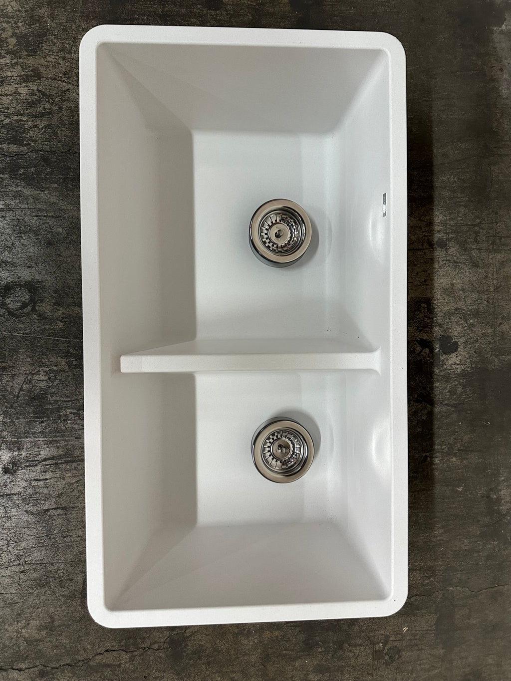 Évier de cuisine Precis U 1.75, 33 po blanc mat