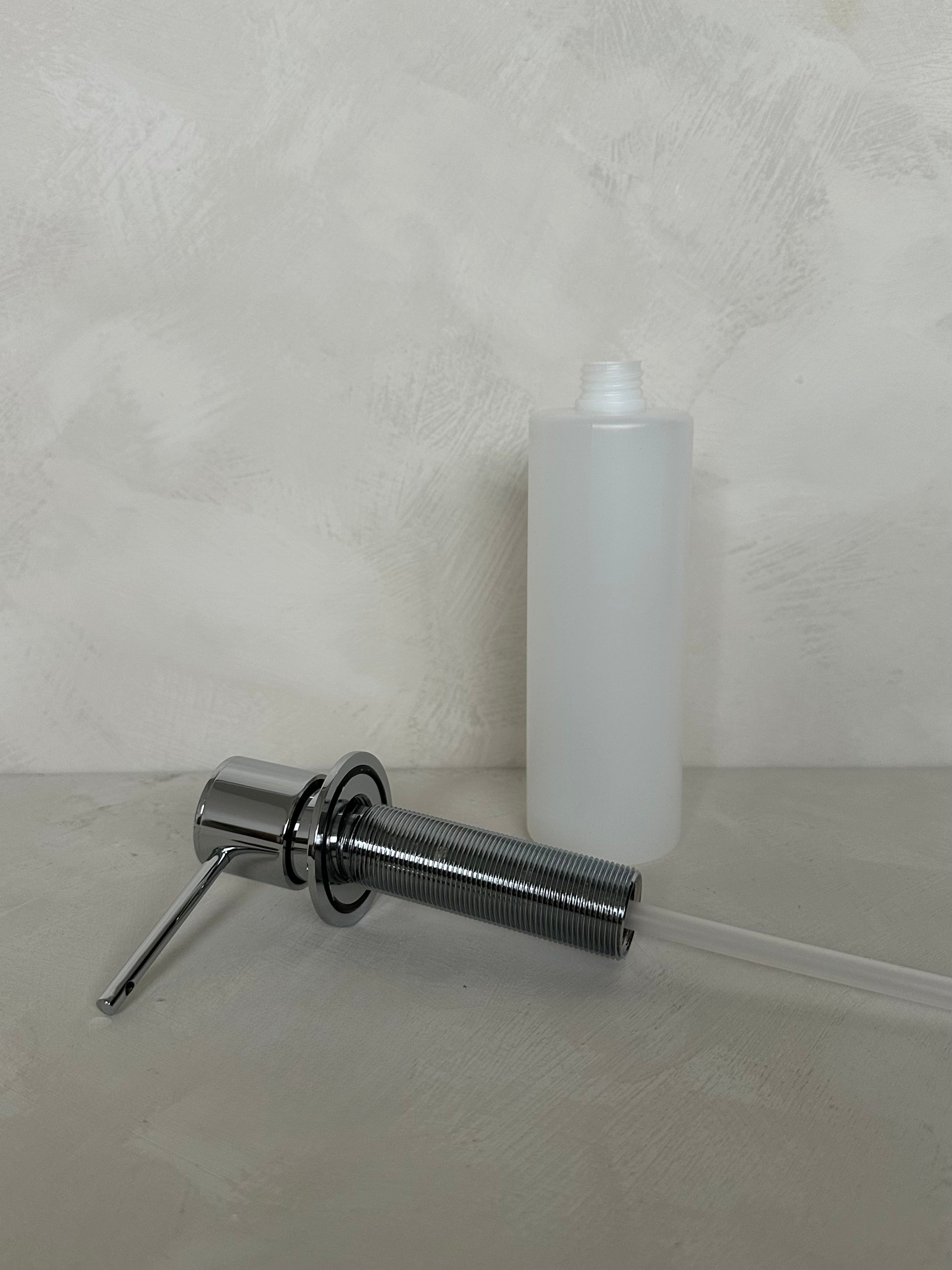 Pompe de savon encastré, Chrome