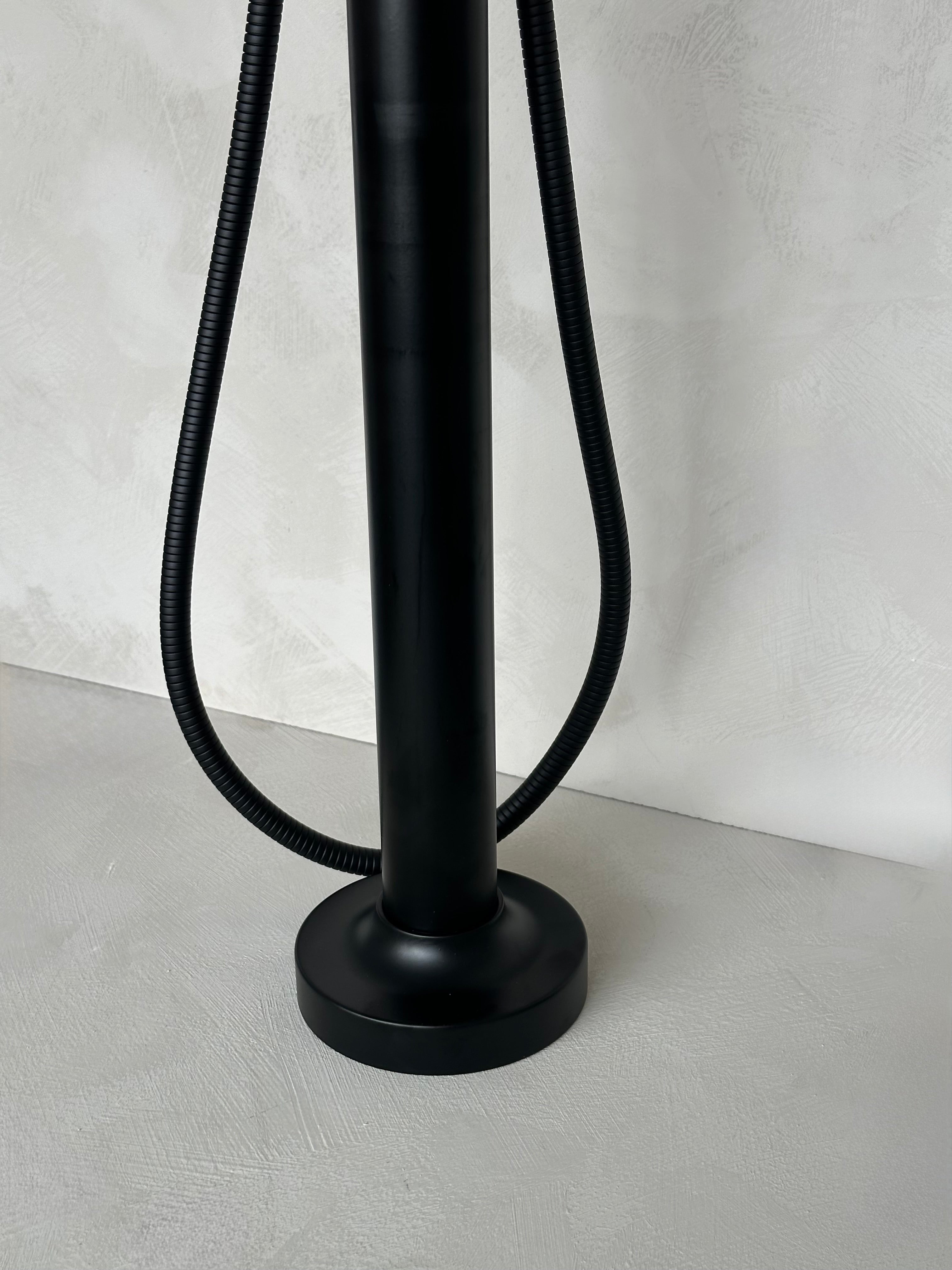 Robinet de plancher pour bain, Noir mat