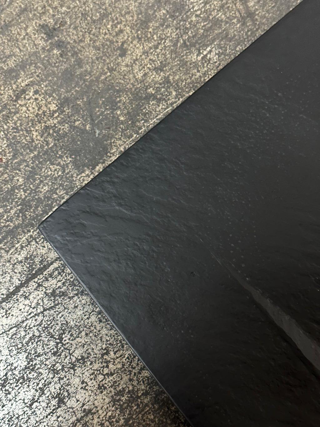 Base de douche en composite, noir mat