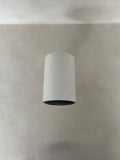 Tête de douche cylindrique, Blanc mat