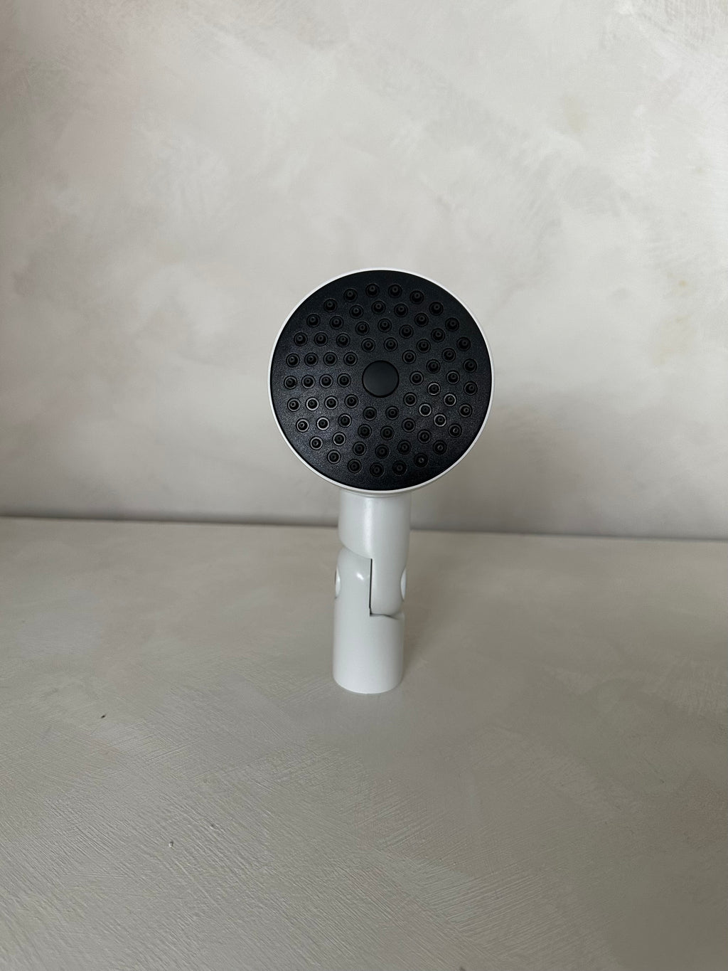 Tête de douche cylindrique, Blanc mat