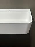 Lavabo double mural blanc