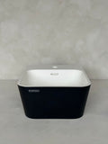 Lavabo mural Krion blanc et noir
