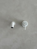 Robinet de lavabo mural, Blanc mat